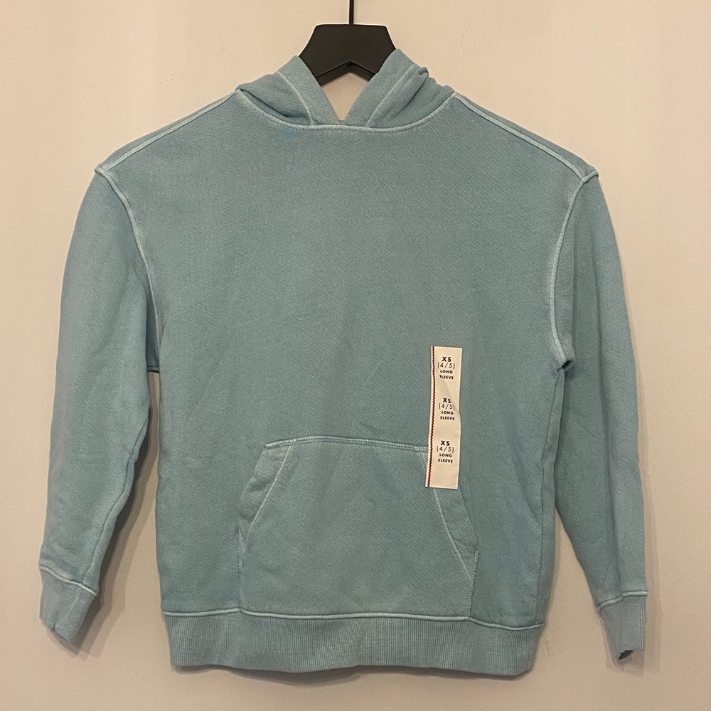 Cat & Jack Light Blue Hoodie XS NWT